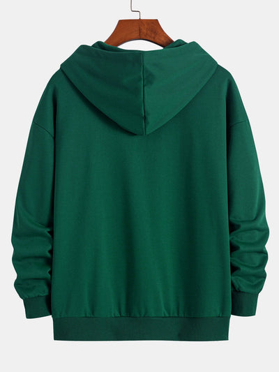 Basic Relax Fit Zip Hoodie