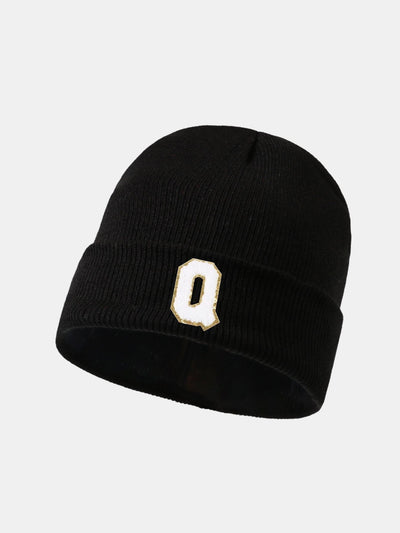 1pc Letter  A-Z Warm Knit Beanie Hat