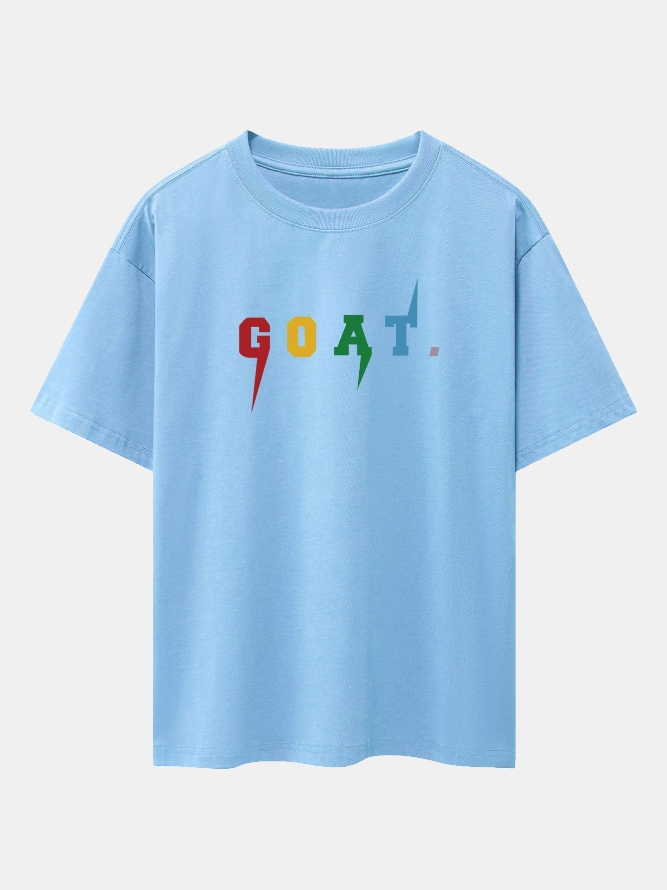 Goat Print Drop Shoulder Oversize T-Shirt