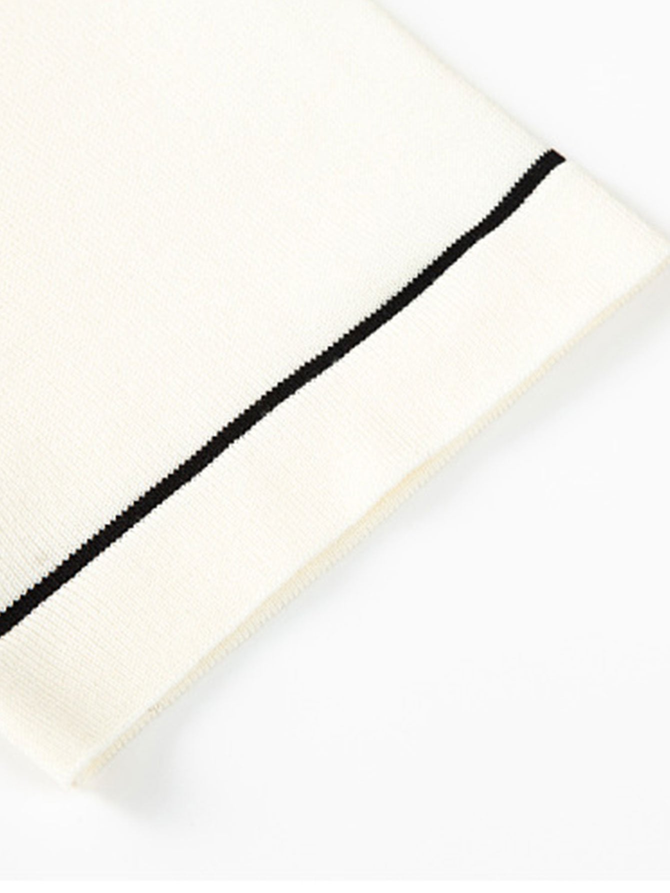 Striped Color Block Short Sleeve Sweater Polo