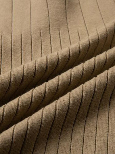 Man Stripe Half Zip Sweater