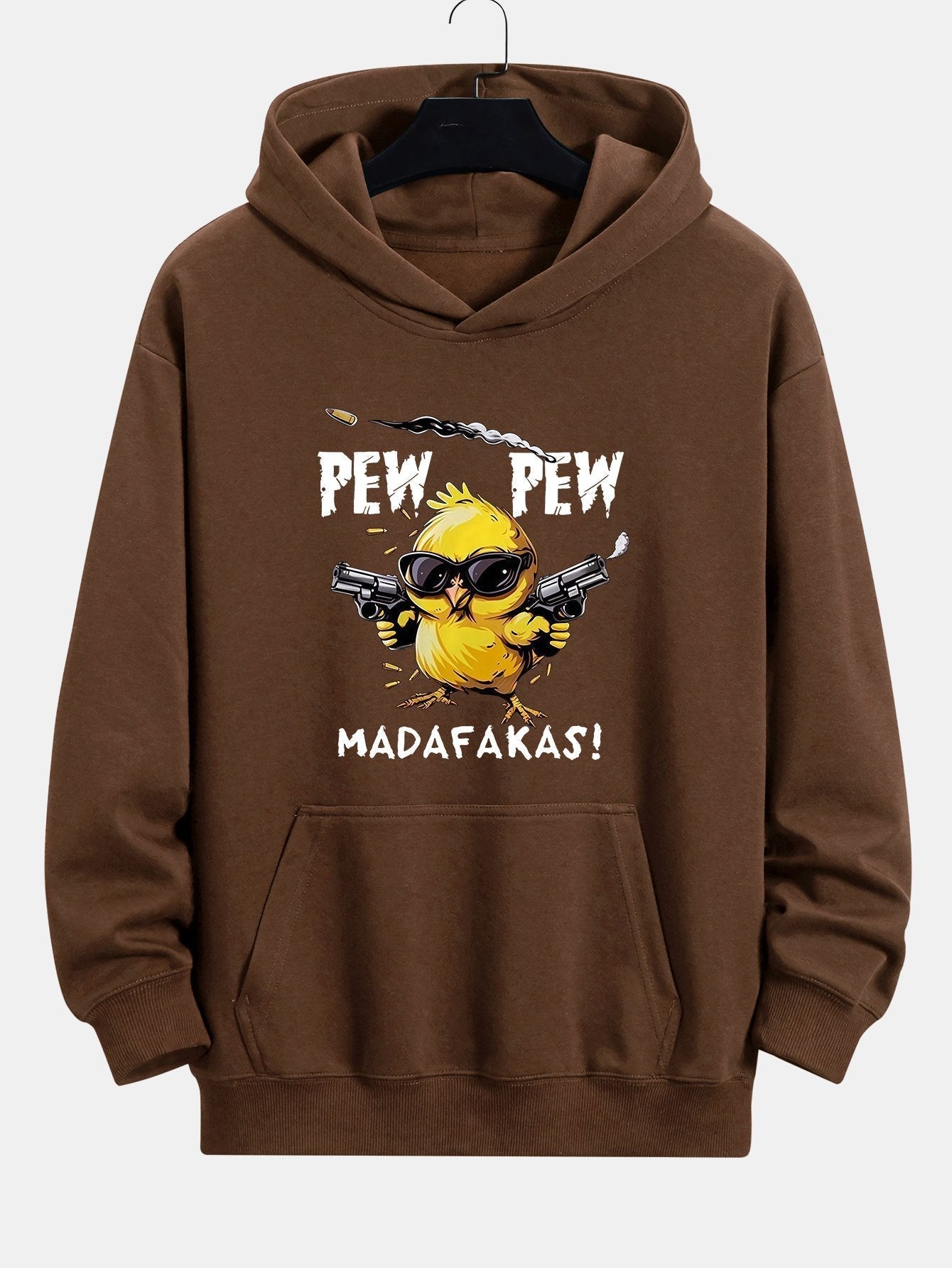 PEW PEW MADAFAKAS Chicken Print Relax Fit Hoodie