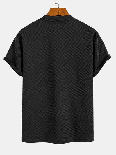 Oversize Stripe Jacquard T-Shirt