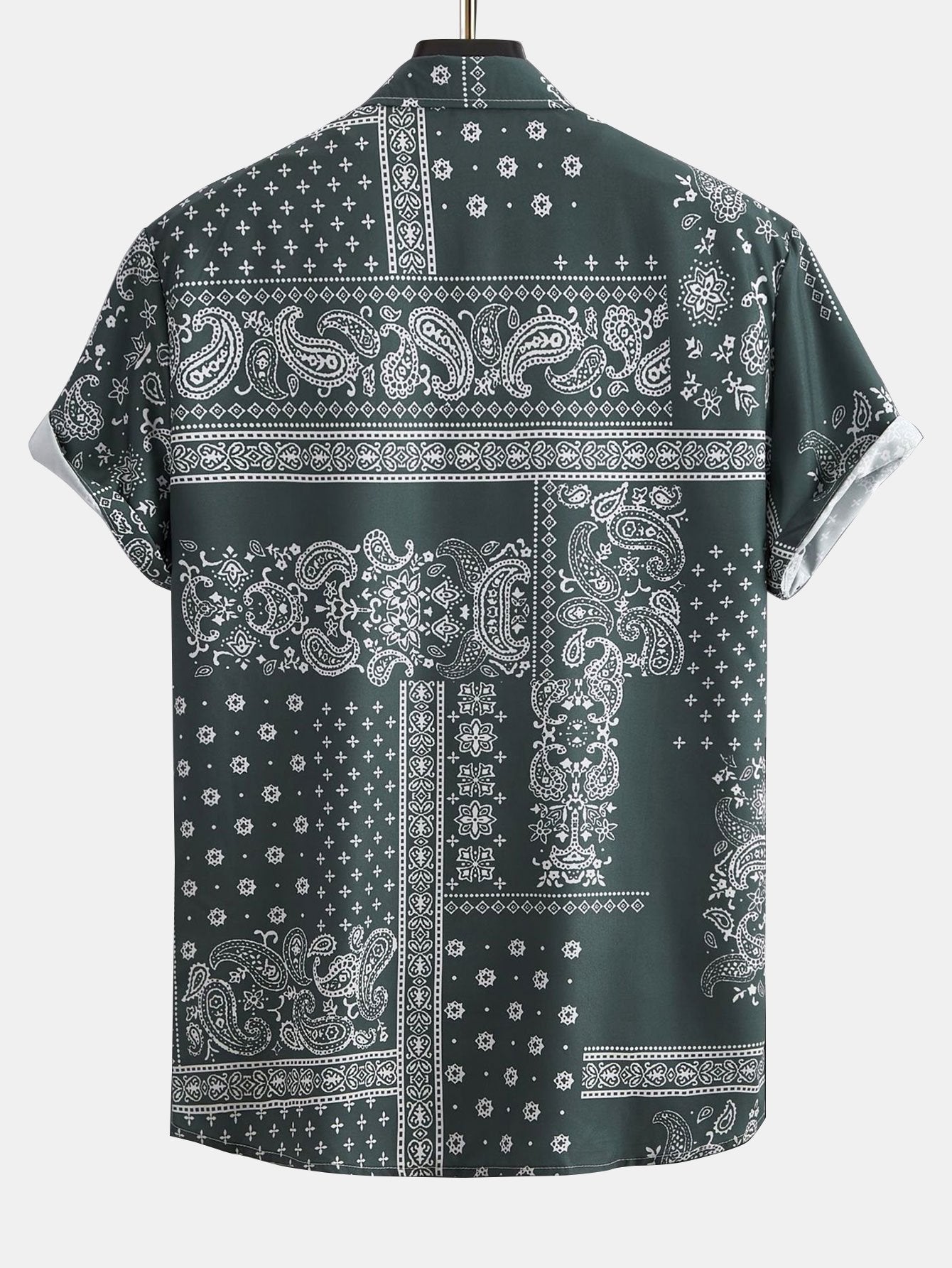 Paisley Frame Pattern Print Shirt #Random Pattern Design#