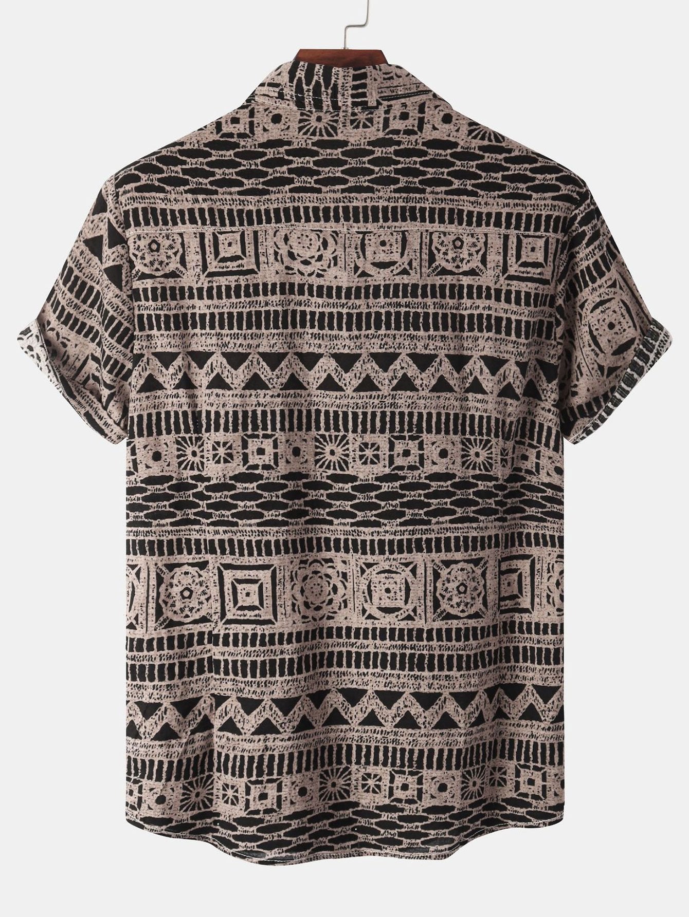 Tribal Print Button Up Shirt