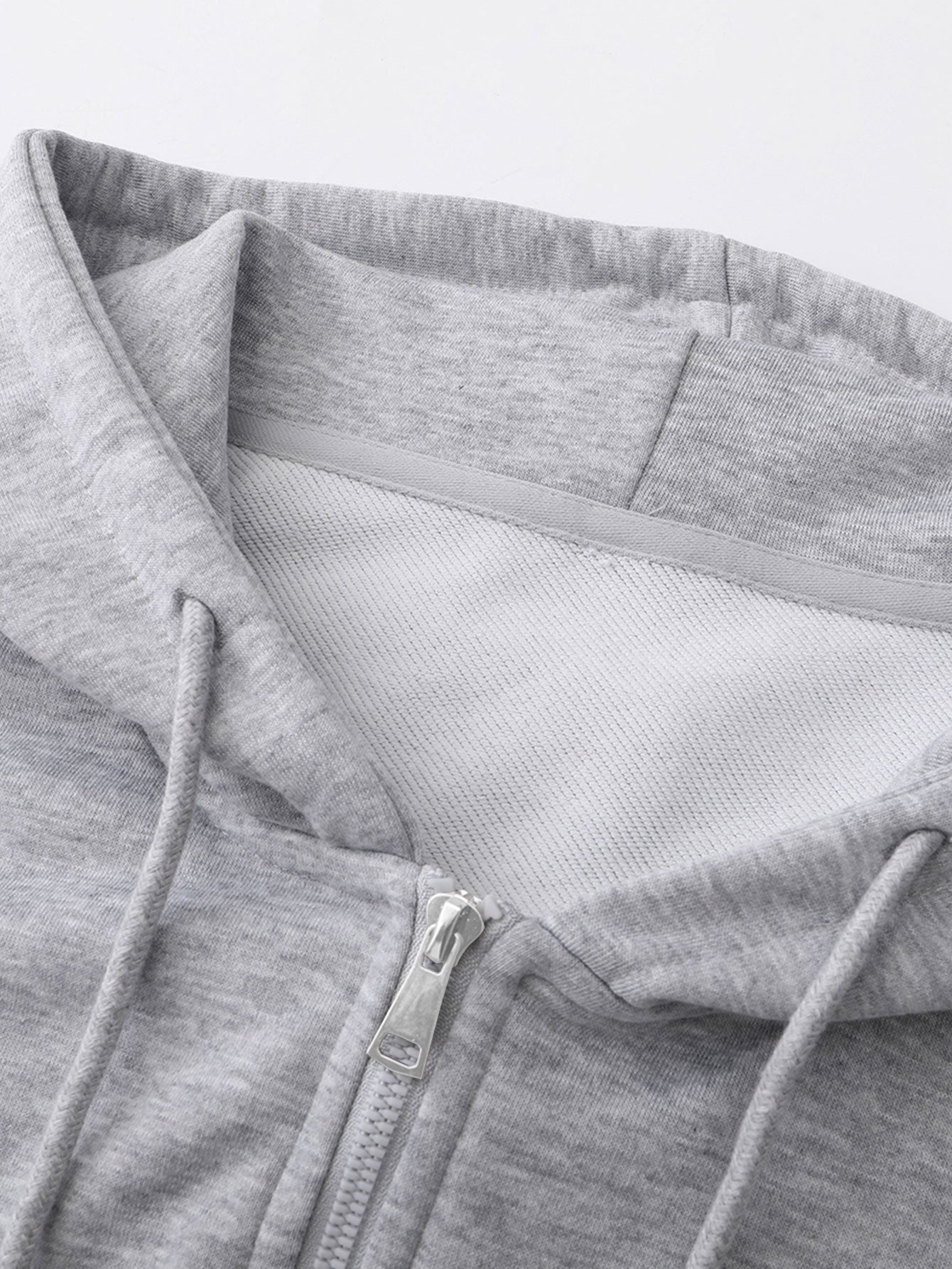 Basic Relax Fit Zip Hoodie