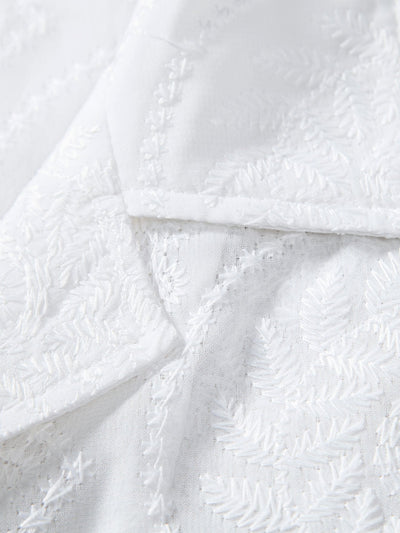 Embroidered Floral Cuban Shirt