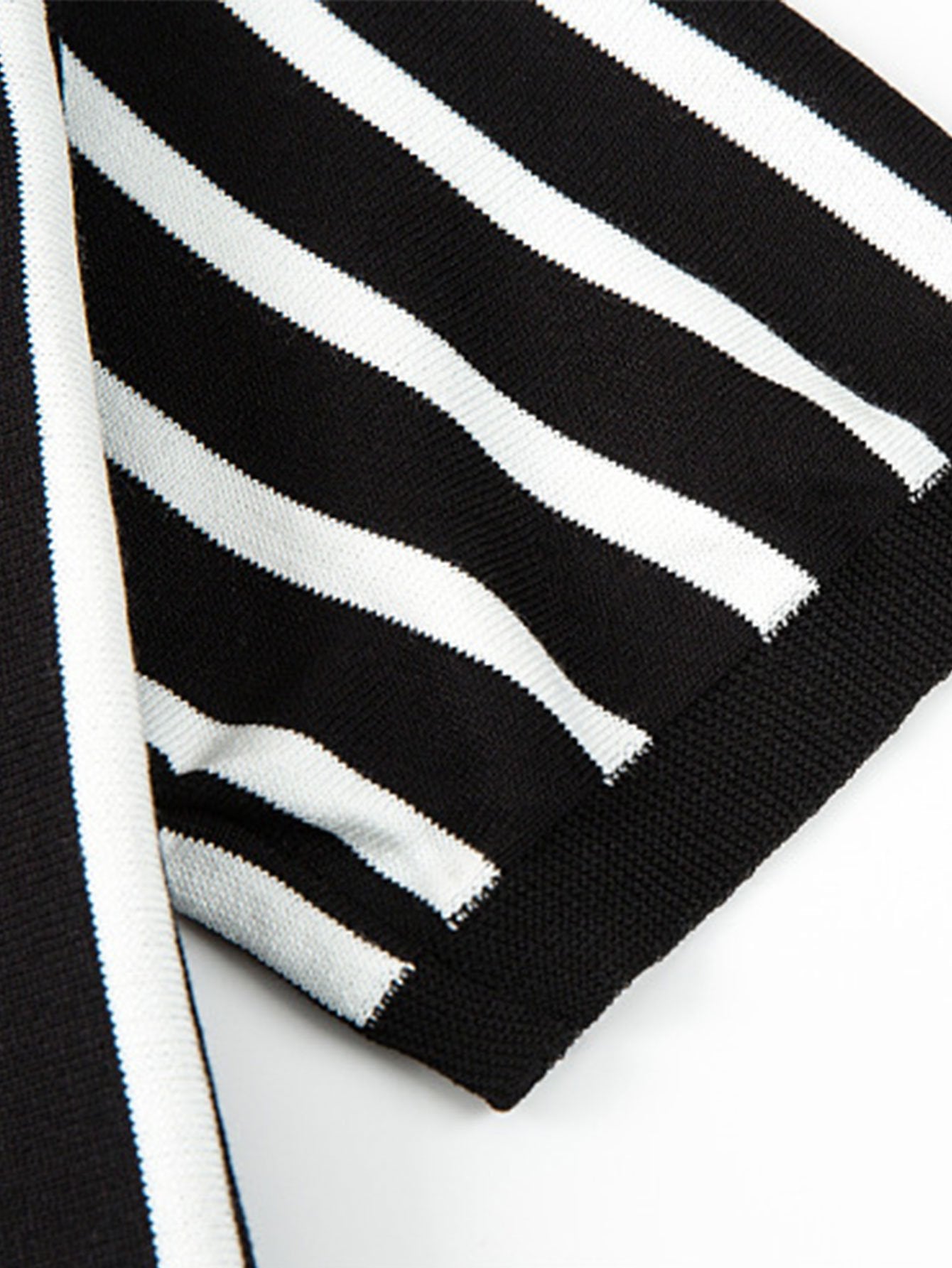 Striped Short Sleeve Sweater Polo