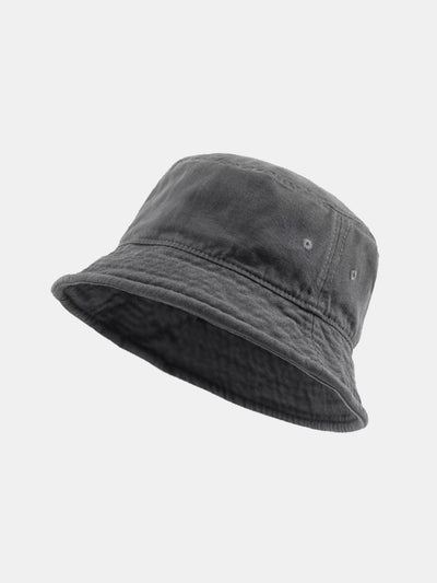 Hip Hop Solid Color Washed Distressed Bucket Hat