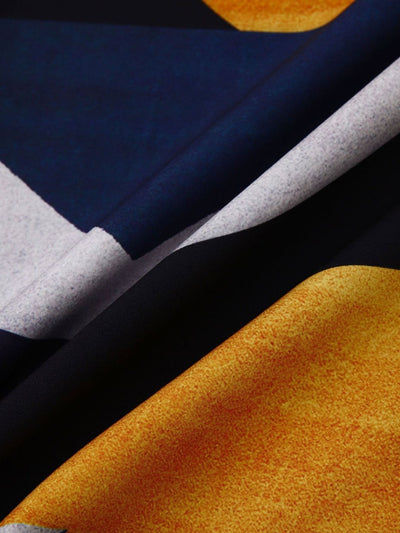 Geometry Print Button Up Shirt