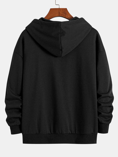 Basic Relax Fit Zip Hoodie
