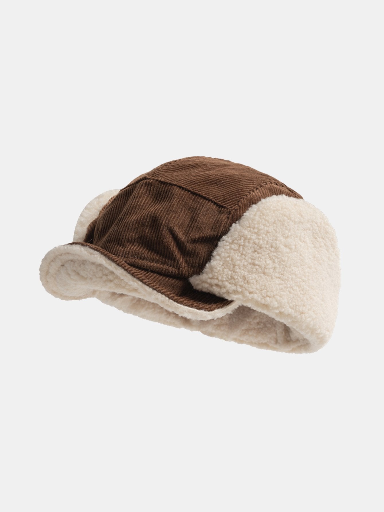 Retro Earflaps Corduroy Baseball Cap