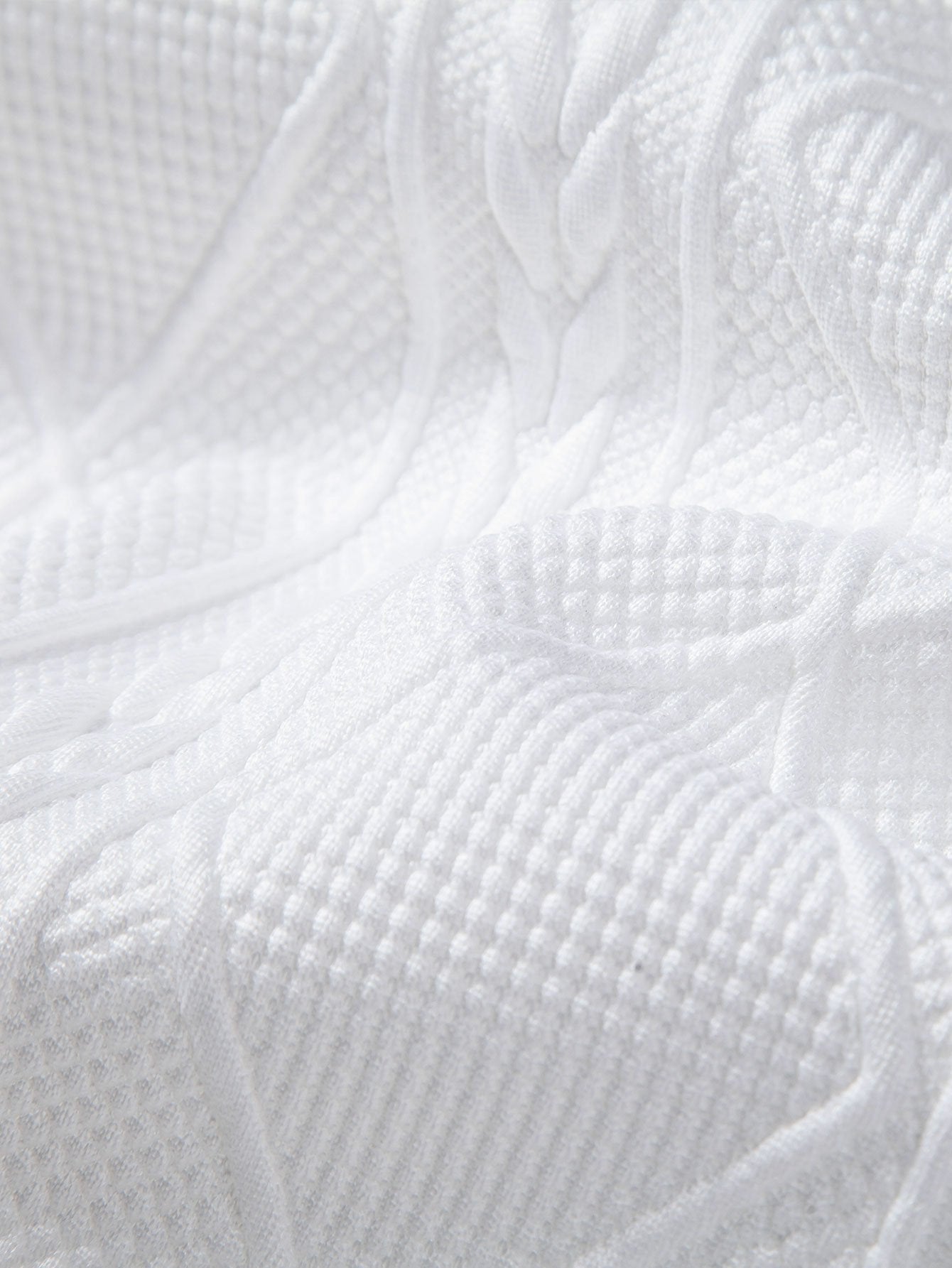 Relax Fit Geometric Jacquard Hoodie