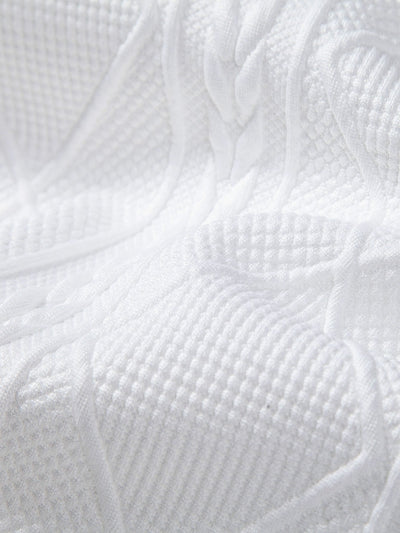 Relax Fit Geometric Jacquard Hoodie