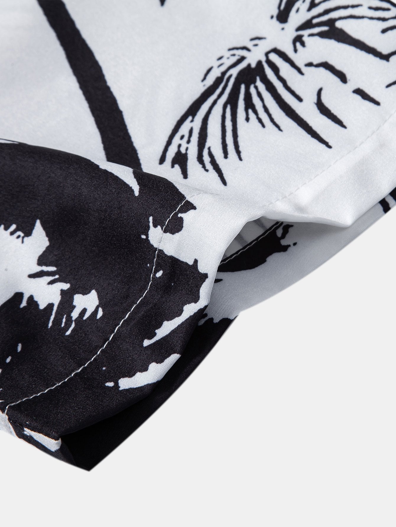 Palm Trees Print Button Up Shirt