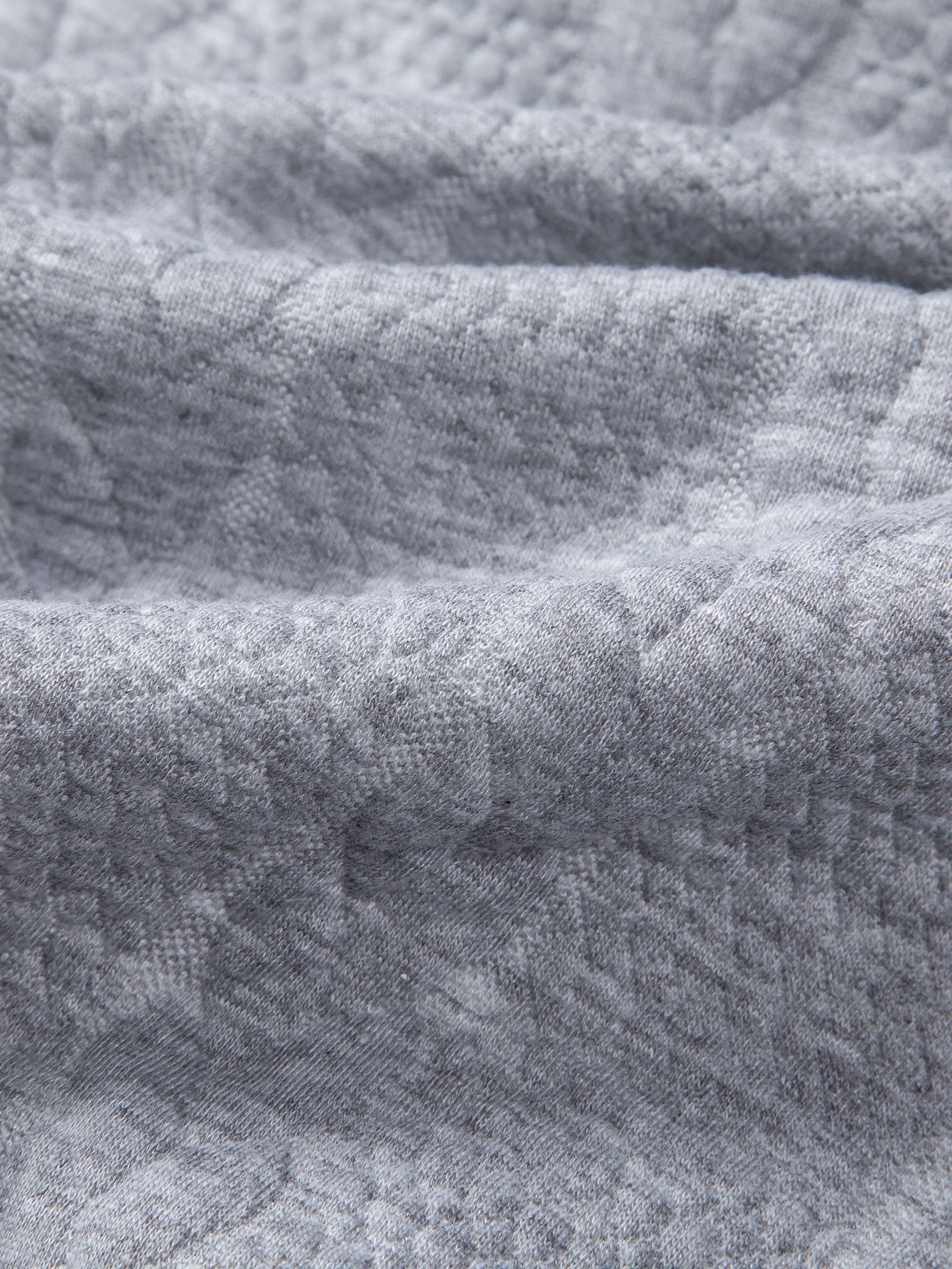 Relax Fit Wheat Jacquard Hoodie