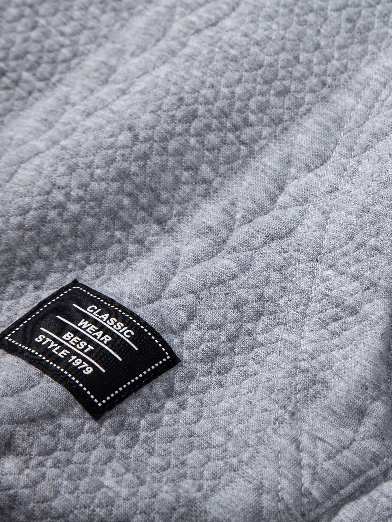 Relax Fit Wheat Jacquard Hoodie