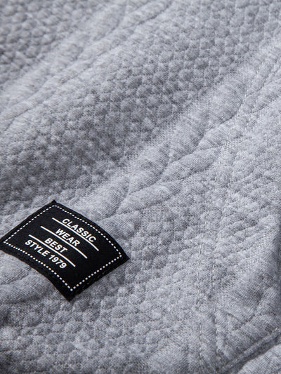 Relax Fit Wheat Jacquard Hoodie