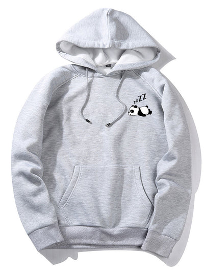Lazy Panda Print Hoodie