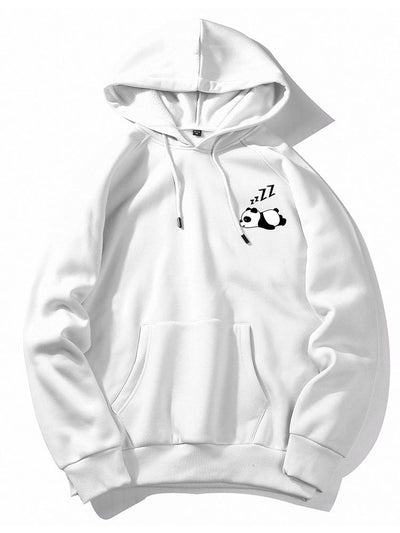 Lazy Panda Print Hoodie