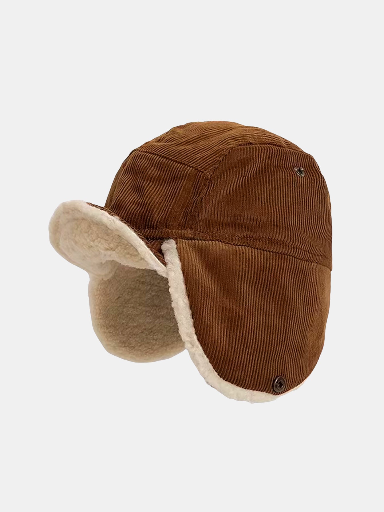Retro Earflaps Corduroy Baseball Cap